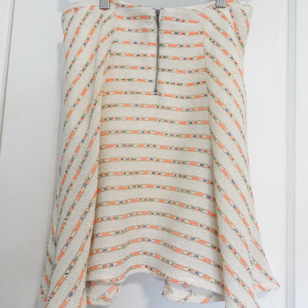 Anthropologie Maeve Lucaya Neon Swing Skirt Sz 6 - Picture 2 of 7